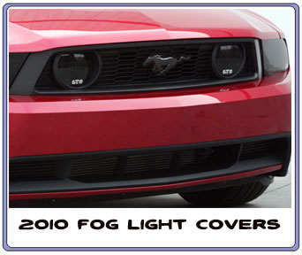 2010-2012 Mustang Fog Lights Covers GTS SMOKED (Pair)