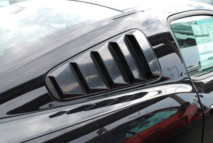 2010-14 Mustang V6 & GT - SALE Upper Louvers ABS PLASTIC - OPEN LOUVER 5 SLOT(PAIR)