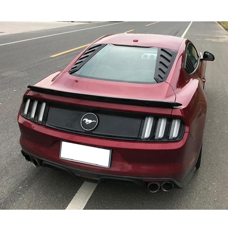 2015-20 Mustang Rear Window Louvers 2PC Can Style - ABS Plastic