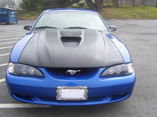 94-98 Mustang COBRA R SVO Scoop Hood (Fiberglass) A36 by Trufiber (3 ...